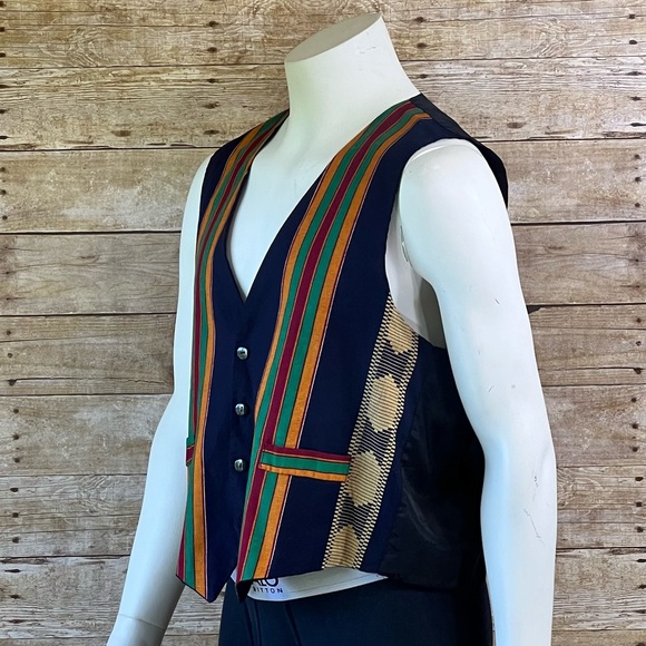 Multicolor Size XXL Mens Vest Vintage - Picture 3 of 7